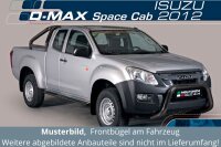 Frontbügel Edelstahl schwarz für Isuzu D-Max 2012-2016 Ø76mm mit Gutachten