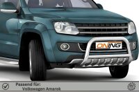Frontbügel mit Unterbodenschutz für VW Amarok 2H 2010- 70mm Edelstahl Gutachten