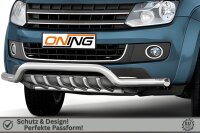 Frontbügel mit Unterbodenschutz für VW Amarok 2H 2010- 70mm breit Gutachten