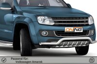 Frontbügel mit Unterbodenschutz für VW Amarok 2H 2010- 70mm breit Gutachten