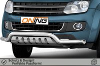 Frontbügel mit Unterfahrschutz für VW Amarok 2H 2010- 70mm breit Gutachten