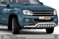 Frontbügel mit Unterfahrschutz für VW Amarok 2H 2010- 70mm breit Gutachten