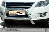 Frontbügel mit Querstreben für VW Tiguan 5N 2007-2016 70mm Edelstahl Gutachten