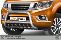 Frontbügel Unterbodenschutz für Nissan NP300 Navara 2015- 70mm Gutachten