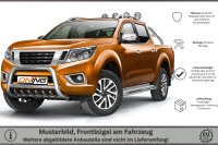 Frontbügel Unterbodenschutz für Nissan NP300 Navara 2015- 70mm Gutachten