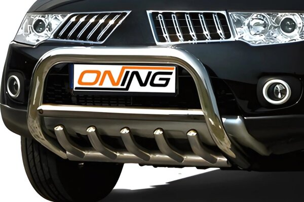 Frontbügel mit Unterbodenschutz für Mitsubishi L200 2006-2009 70mm Gutachten