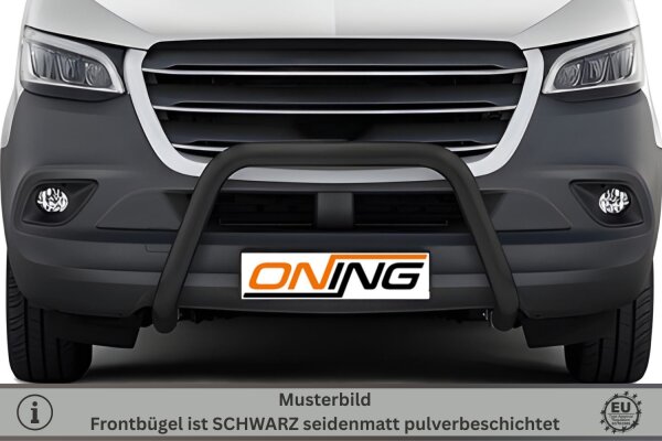 Frontbügel SCHWARZ für Mercedes Sprinter W907 W910 Bj.2018- 70mm Gutachten