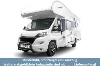 Frontschutzbügel SCHWARZ mit Querstrebe für Fiat Ducato Camper (2006 - 2024)