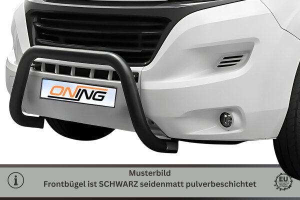 Frontschutzbügel SCHWARZ für Fiat Ducato Camper (2006 - 2024) Gutachten