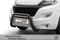 Frontschutzbügel SCHWARZ für Fiat Ducato Camper (2006 - 2024) Gutachten