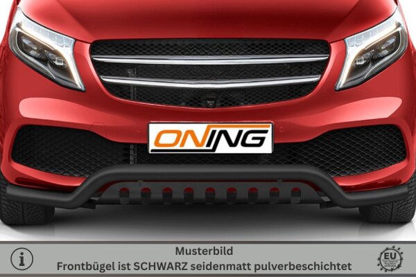 Frontbügel Unterfahrschutz für Mercedes V-Klasse W447 2019-2024 SCHWARZ 70mm breit
