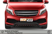 Frontbügel Unterfahrschutz für Mercedes V-Klasse W447 2019-2024 SCHWARZ 70mm breit