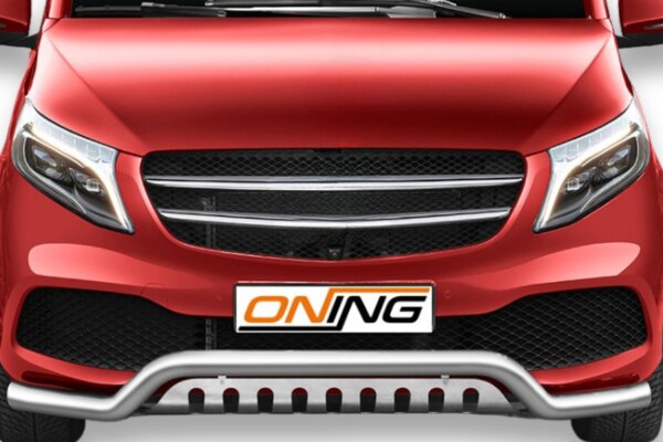 Frontbügel mit Unterfahrschutz für Mercedes V-Klasse W447 2019-2024 70mm breit Gutachten