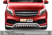 Frontbügel mit Unterfahrschutz für Mercedes V-Klasse W447 2019-2024 70mm breit Gutachten