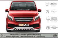 Frontbügel mit Unterfahrschutz für Mercedes V-Klasse W447 2019-2024 70mm breit Gutachten
