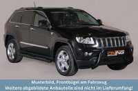 Frontbügel Edelstahl schwarz für Jeep Grand Cherokee WK2 2011 - 2014 76mm mit Gutachten
