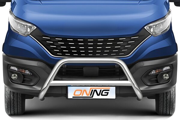 Frontbügel mit Querstreben für Iveco Daily 2019-2024 Ø70mm Edelstahl Gutachten