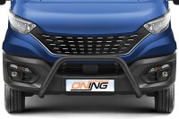 Frontbügel SCHWARZ für Iveco Daily 2019-2024 Ø70mm Edelstahl Gutachten