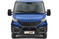 Frontbügel SCHWARZ für Iveco Daily 2019-2024 Ø70mm Edelstahl Gutachten