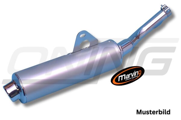 MARVING Auspuff Master verchromt + Alu Hülle für YAMAHA FZR 1000 EX UP 89-93 3LE