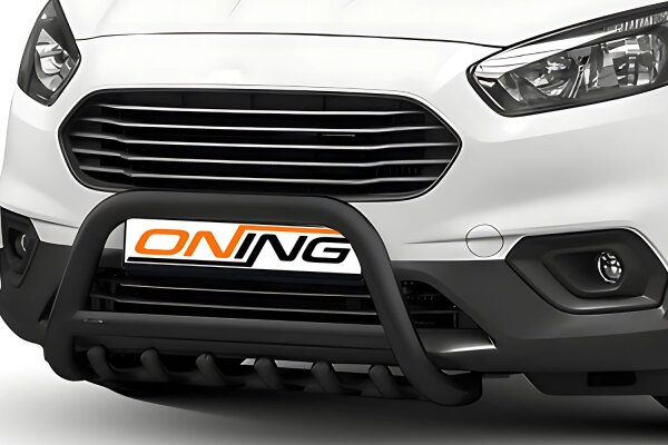 Frontbügel Unterbodenschutz für Ford Transit Courier 2018- SCHWARZ 60mm Gutachten