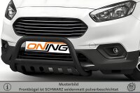Frontbügel mit Unterfahrschutz für Ford Transit Courier 2018- SCHWARZ 60mm Gutachten