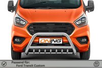 Frontbügel mit Unterbodenschutz für Ford Transit Custom 2018-2023 70mm Gutachten