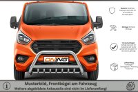 Frontbügel mit Unterbodenschutz für Ford Transit Custom 2018-2023 70mm Gutachten