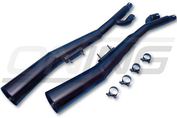 Auspuff paar "Master" schwarz für Suzuki GSX 750 ES / EF GR72A (83-88)