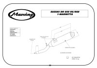 MARVING Auspuff "Enduro amacal" Verchromt für SUZUKI DR 650 RSE 91-95 SP43B