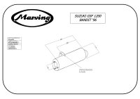 MARVING Auspuff "Master" verchromt+aluhülle für Suzuki GSF 1200 BANDIT GV75A Bj.95-00