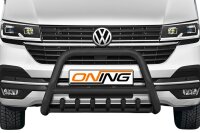 Frontbügel Unterbodenschutz für VW T6.1 2019- SCHWARZ 70mm Gutachten Edelstahl