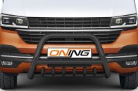 Frontbügel Unterbodenschutz für VW T6.1 2019- SCHWARZ 70mm Gutachten Edelstahl