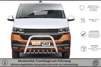 Frontbügel mit Unterbodenschutz für VW T 6.1 2019- 70mm Edelstahl Gutachten