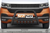 Frontbügel mit Unterfahrschutz für VW T6.1 2019- SCHWARZ 70mm Gutachten Edelstahl