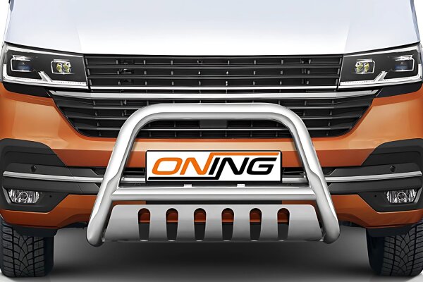 Frontbügel mit Unterfahrschutz für VW T6.1 2019- 70mm Edelstahl Gutachten
