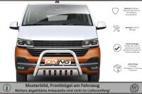 Frontbügel mit Unterfahrschutz für VW T6.1 2019- 70mm Edelstahl Gutachten