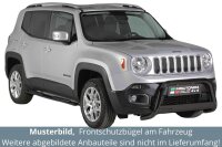 Frontbügel Edelstahl schwarz für Jeep Renegade 2014-2017 Ø63mm mit Gutachten Frontschutzbügel