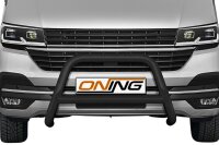 Frontbügel mit Querstreben für VW T6.1 2019- SCHWARZ 70mm Edelstahl Gutachten