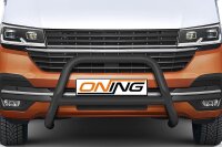 Frontbügel mit Querstreben für VW T6.1 2019- SCHWARZ 70mm Edelstahl Gutachten