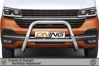 Frontbügel mit Querstreben für VW T6.1 2019- 70mm Edelstahl Gutachten