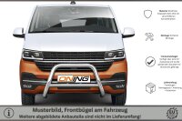 Frontbügel mit Querstreben für VW T6.1 2019- 70mm Edelstahl Gutachten