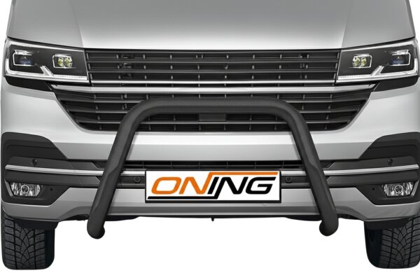Frontbügel für VW T6.1 2019- SCHWARZ 70mm Edelstahl Gutachten