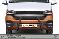 Frontbügel für VW T6.1 2019- SCHWARZ 70mm Edelstahl Gutachten