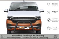 Frontbügel für VW T6.1 2019- SCHWARZ 70mm Edelstahl Gutachten