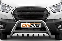 Frontbügel mit Unterfahrschutz für Ford Transit 2019-2024 Edelstahl Gutachten