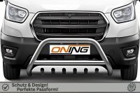 Frontbügel mit Unterfahrschutz für Ford Transit 2019-2024 Edelstahl Gutachten