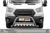 Frontbügel mit Unterfahrschutz für Ford Transit 2019-2024 Edelstahl Gutachten