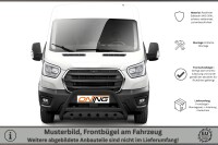 Frontbügel SCHWARZ mit Unterfahrschutz für Ford Transit 2019-2024 Edelstahl Gutachten