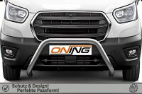 Frontbügel für Ford Transit 2019-2024 70mm Frontschutzbügel Edelstahl Gutachten